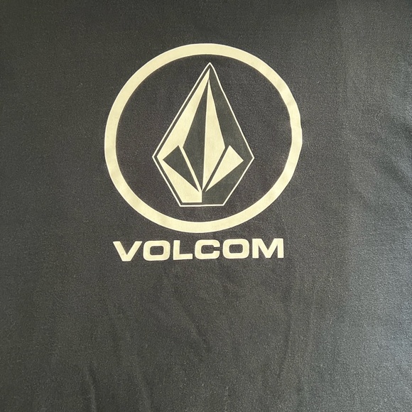 Volcom Black Short Sleeve Tee with White Logo Graphic - L - Picture 3 of 6